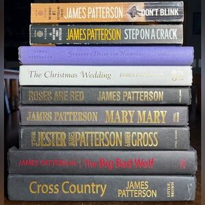 James Patterson Book Collection - 9 Books Total, 7 Hardcover, 2 Paperback